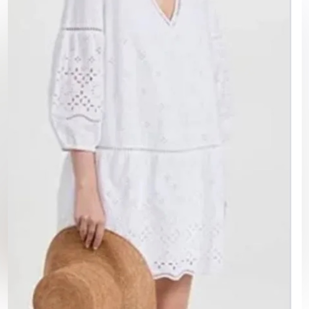 CLUB MONACO Eyelet Mini Dress Size Small - Picture 12 of 15